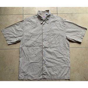 Levis Dry Goods Casual Shirt Men’s Medium Button Up Plaid X Cotton Short Sleeve